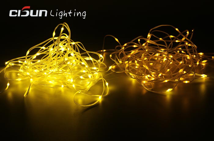 Gold yellow, Yellow Christmas led string lights