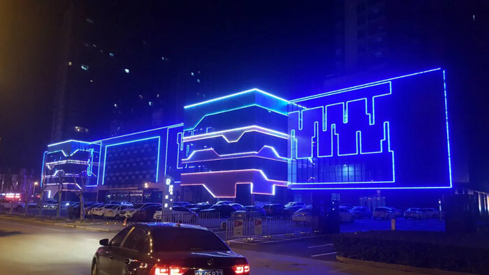 outdoor led line lights for facade lighting