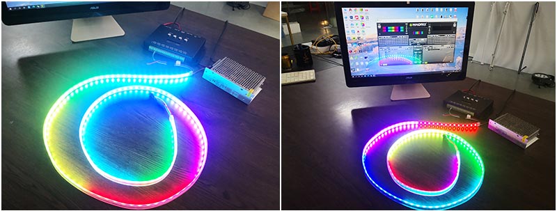 RGB 120pixels SM16703 led flexible strip