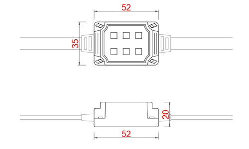 PX01 pixels lights dimensions