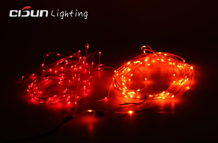Red led string lights, yellow string lights