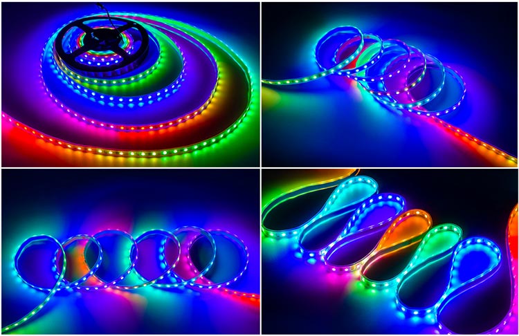 Breakpoint resume magic color LED flexible strip light bar