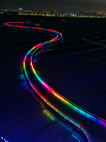 RGB 8pixels led linear light bar by dmx512 control 