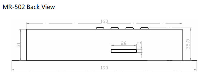 MR-502 back view