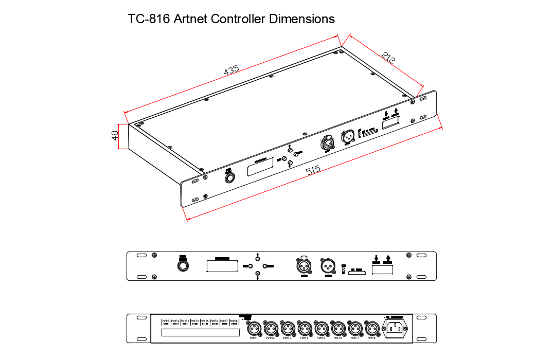 TC816 Controller, Artnet Controller